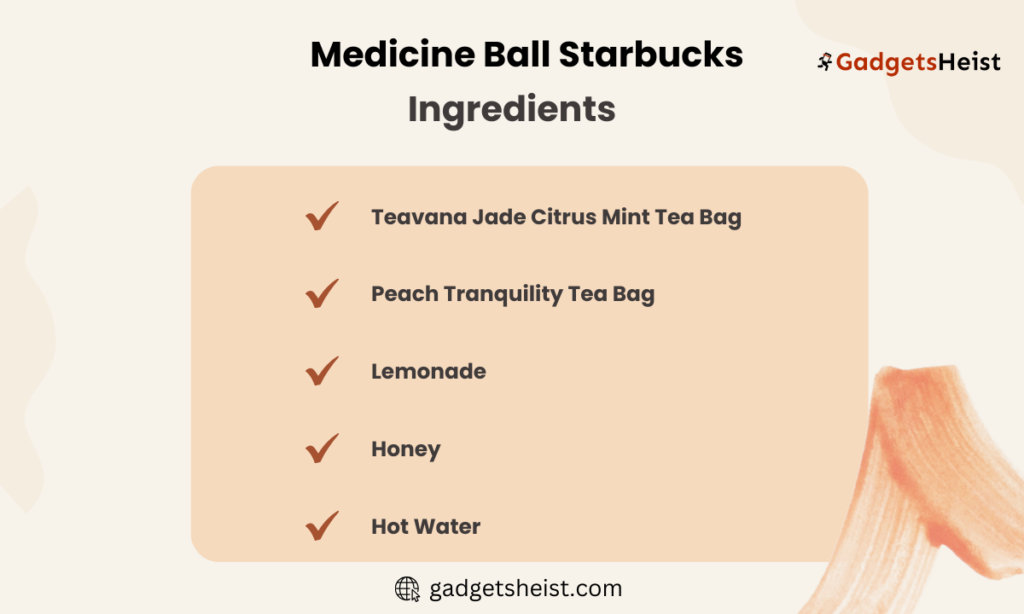 Medicine Ball Starbucks Ingredients